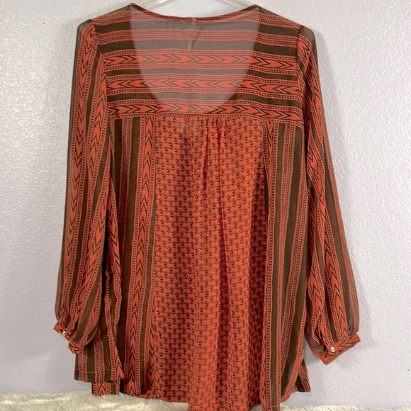 Free people feather in the wind sheer oversize beaded BoHo tunic blouse … - Picture 4 of 11